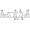 Ventil electromagnetic Festo VUVS-LK20-B52-D-G18-1C1-S, cod 8043215, 5/2, acțiune bistabil, alimentare 24 VDC, conexiune G1/8 - megora.ro