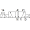 Ventil electromagnetic Festo VUVS-LK30-M52-AD-G38-1B2-S, cod 8049881, 5/2, acțiune monostabil, alimentare 24 VDC, conexiune G3/8 - megora.ro