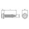Șurub autoforant, inox, cu cap hexagonal, 6x38mm - megora.ro